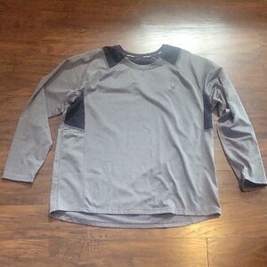 Spyder Men's Gray and Black Long Sleeve Shirt